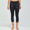 Wholesale Capri Leggings Sports Tight Yoga Pants With Pockets Seamless Trousers Women Capri Cropped Pants